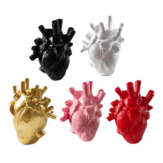 Vaso Decorativo, Vaso Decorativo a Forma di Cuore per Decorazione Composizioni Floreali, Camera da Letto Soggiorno Balcone Giardino Davanzale Arredamento Casa