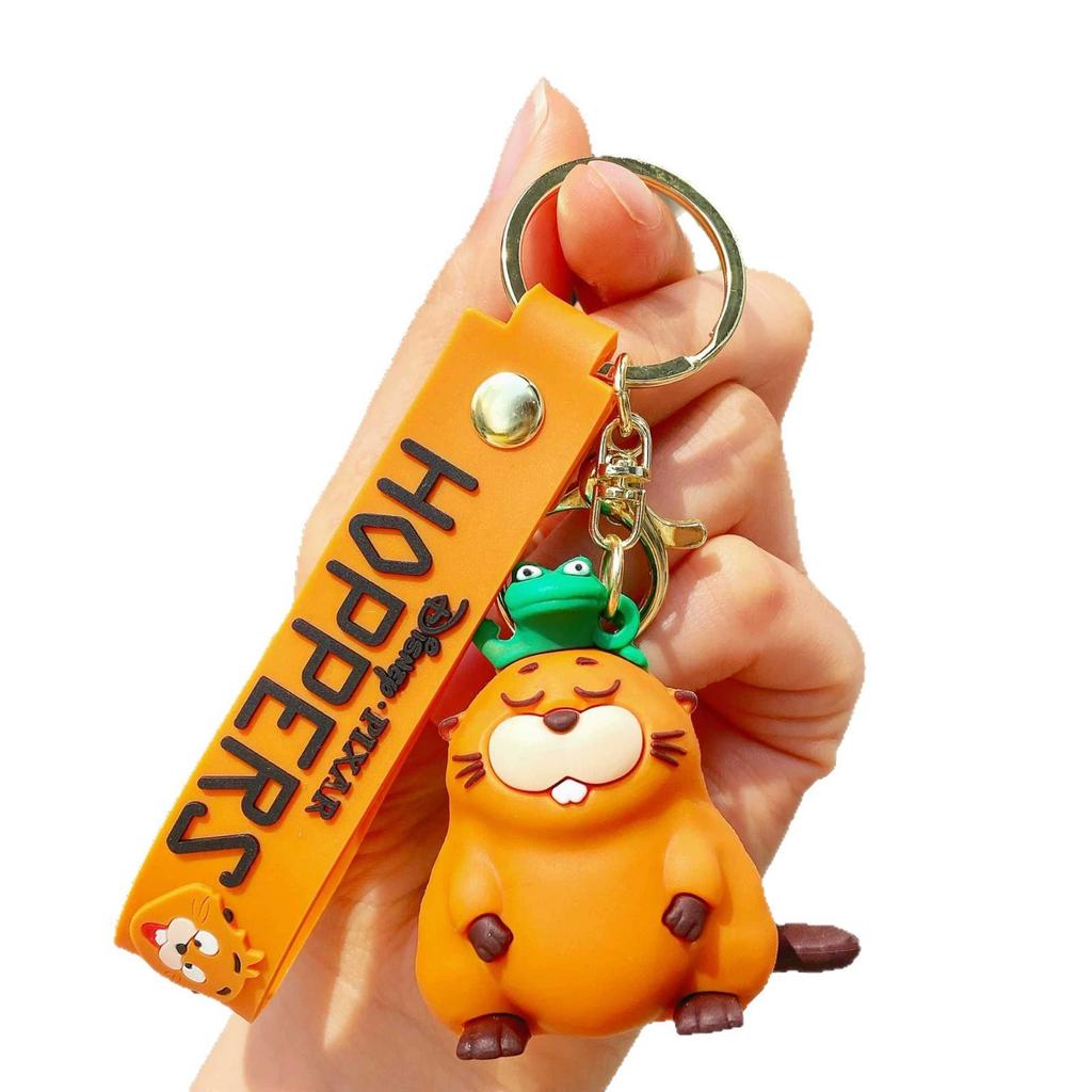 Animation Hot Hoppers Series Keychain Beaver Transformation Plan Pendant Anime Merchandise Birthday Gifts For Kids Adults Children's Birthday Gift
