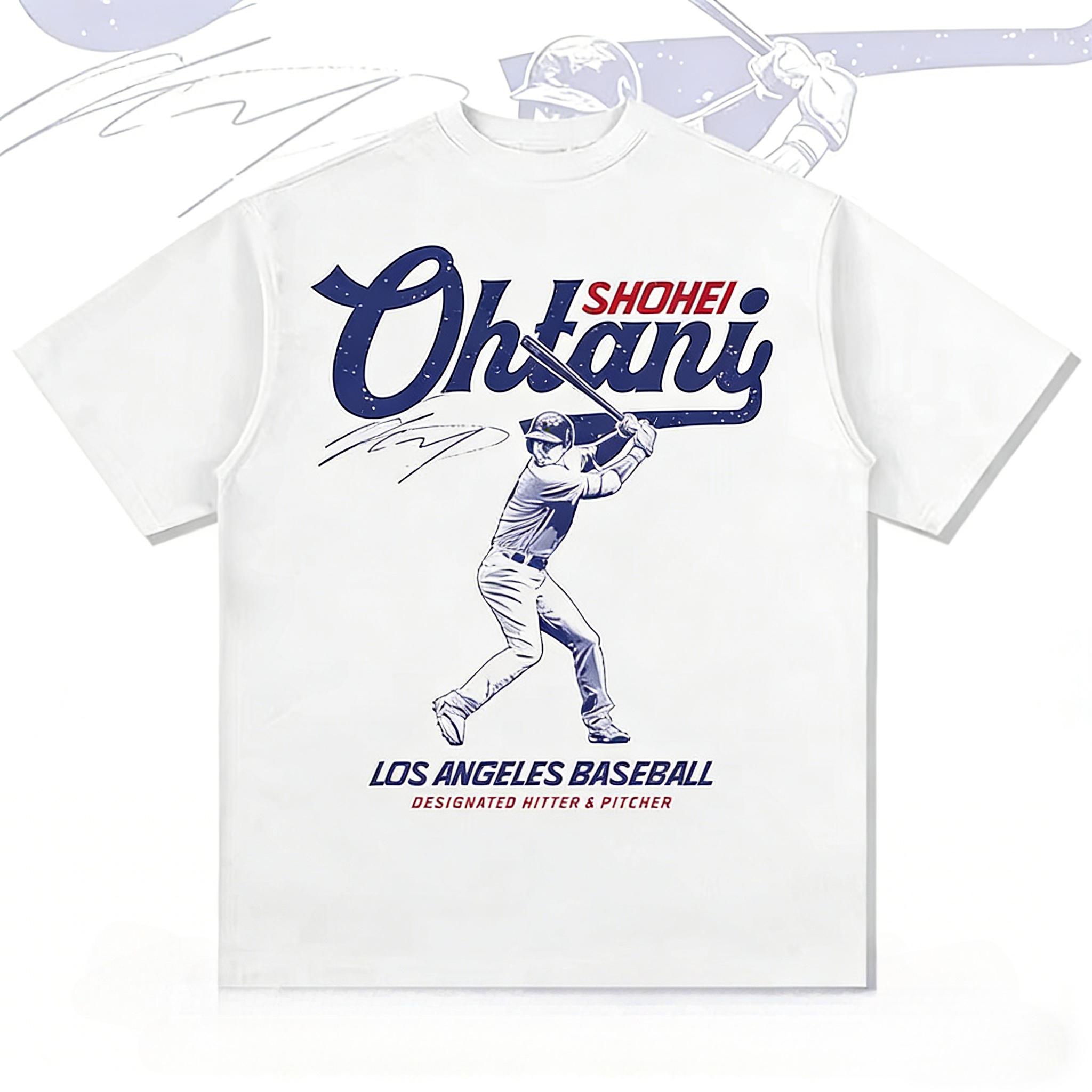 

Matsui Yutaro Cotton Printed TShirt Major League Baseball Star Summer Unisexs and Womens Casual and Breathable S