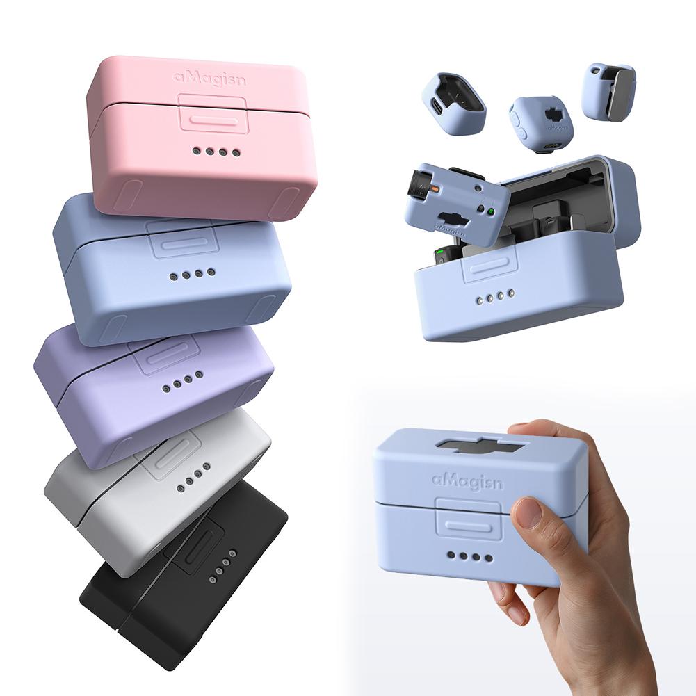 Colorful Silicone Cover For DJI MIC Mini Microphone Charging Case Dustproof Protective Cover Quick Release Skin Shell Accssories