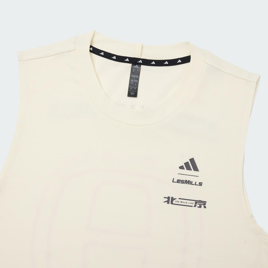 Adidas X Laimei Collaboration Climacool SS25 Beijing Tank Top Fashion Comfortable Versatile Round Neck Pullover Vest Men Tops Ivory KF8848