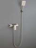 304 Stainless Steel Shower Set Nickel Hot And Cold Mixer Water Shower Faucet Bathroom Square Bathtub Faucet Shower Faucets Set