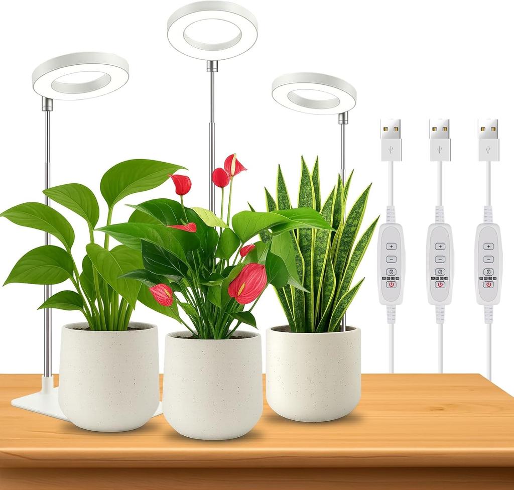 Xiaomi Dual-Use Ring Grow Light Plants USB Full Spectrum Indoor Greenhouse Succulents Led Grow Lighting 4/8/12/18Hours Auto Timer