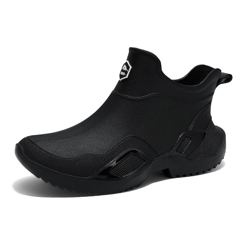 Pánská ležérní sportovní obuv, prodyšná kuchařská pánská obuv velkých velikostí, venkovní holínky, vodotěsné a protiskluzové holínky