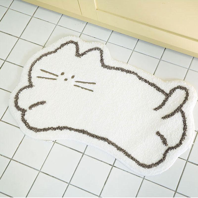Süßer Katzen Teppich Weiche Kühle Schlafzimmer Nachttisch Decke Schlafzimmer Fenster Decke Badezimmer Bodenmatte Heimdekoration