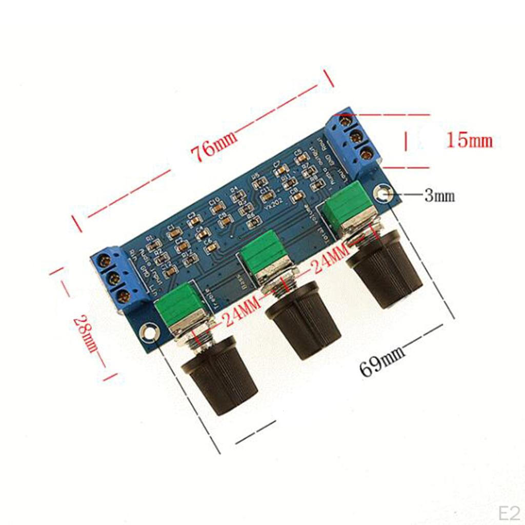 Ενισχυτής Ήχου Παθητική Πλάκα Μονάδα Ελέγχου Έντασης 2-Καναλιών YX202