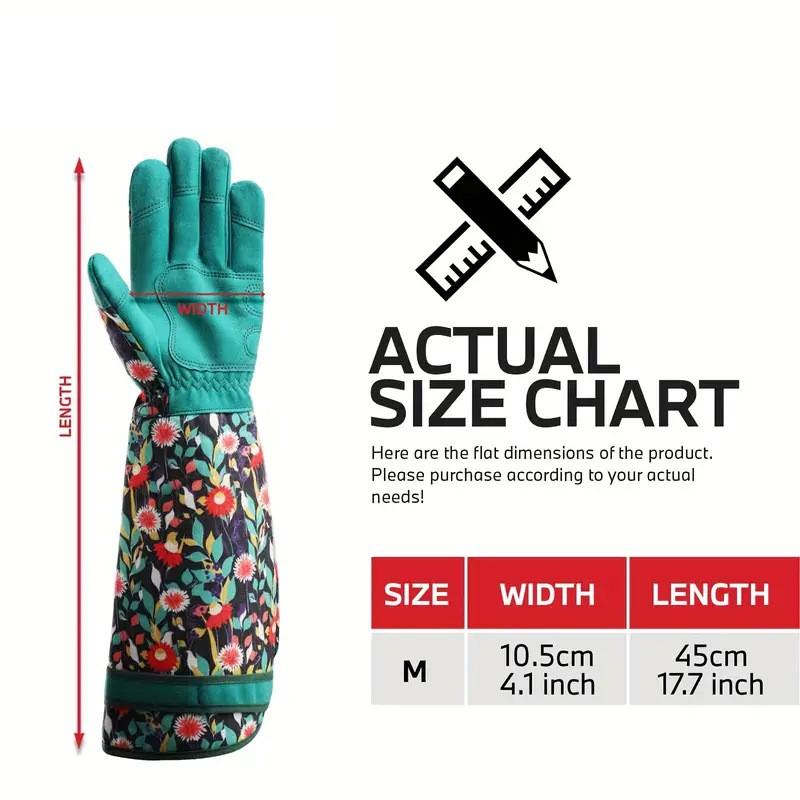 Heavy Duty Gardening Gloves With Leather Palm Spandex Back Puncture Resistant Abrasion Proof Outdoor Work
