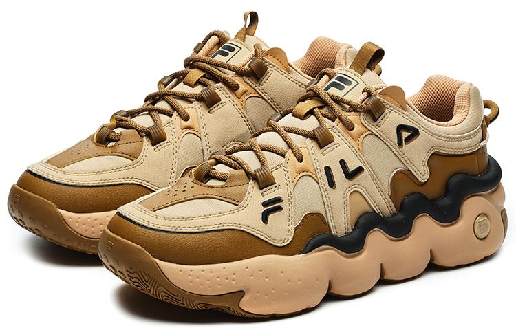 Men's Sneakers FILA Low top Vintage Basketball Shoes Men's Copper Brown