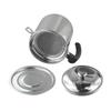 Cooking 5.62*4.92*6.49 Inches Stainless Steel Oil Pot Oil Container With Filter Humanized Handle Dishwasher Safe