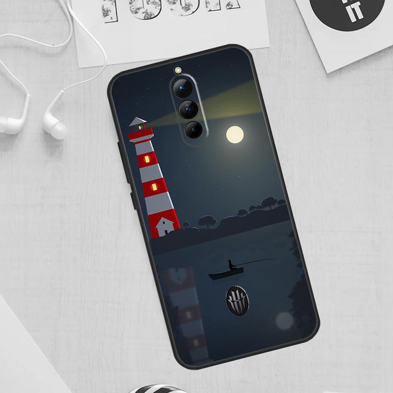 Abstract art highway landscape Case For ZTE Nubia Red Magic 11 10 9 8 8S 9S 10S Pro Plus 6 7 6S 7S For RedMagic 10 Air Cover