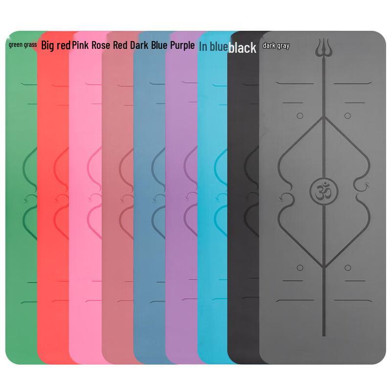 Mi Lan PU Anti-slip Yoga Mat with Posture Lines