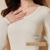 Women's Winter Thermal Brushed Round Neck Base Layer Top
