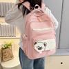 Cartable japonais de grande valeur mignon sac à dos féminin Harajuku simple grande capacité cartable pour collégien sac à dos de voyage extérieur