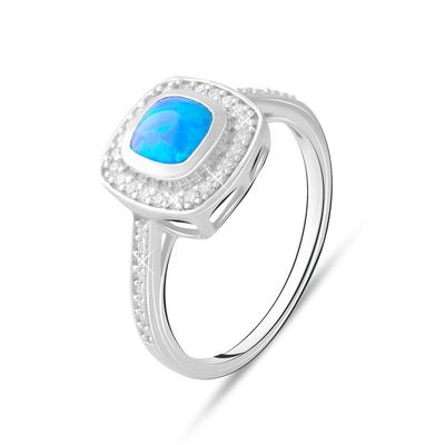 Silberring mit Opal 0,86 ct (2072874) 3,18 gr. 925 Proben