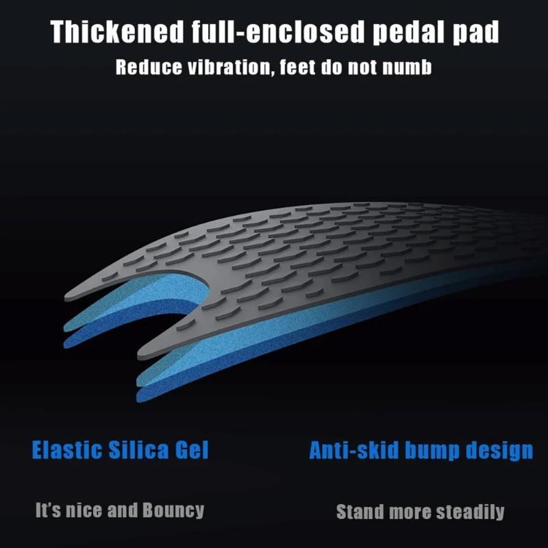 Durability Silicones Foot Pad Waterproofed Electric Scooters Antiskid Footpad Nonslip Electric Scooters Accessories