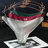 Design G-String Girls Ice Silk Korean Style Underwear Lace Panties Low-Waist Thong Women  Lingerie