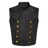 Boys Medieval Prince Waistcoat Victorian Vintage Gothic Steampunk Double Breasted Vest Halloween Cosplay Costume