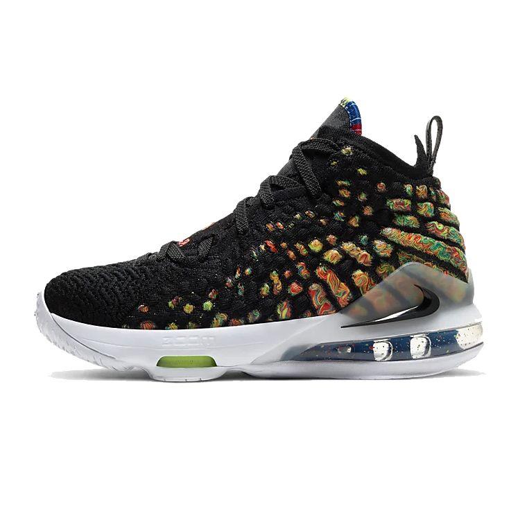 

Детские кроссовки Nike LeBron 17 GS James Gang черные разноцветные BQ5594-005