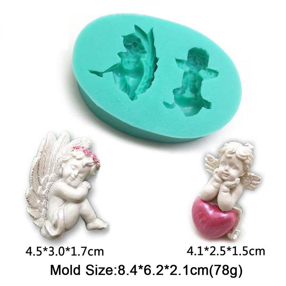 

Ангел Купидон Модель помадка силиконовая форма шоколад сахар кекс выпечка торт украшения инструменты DIY смола гипс ручная работа форма