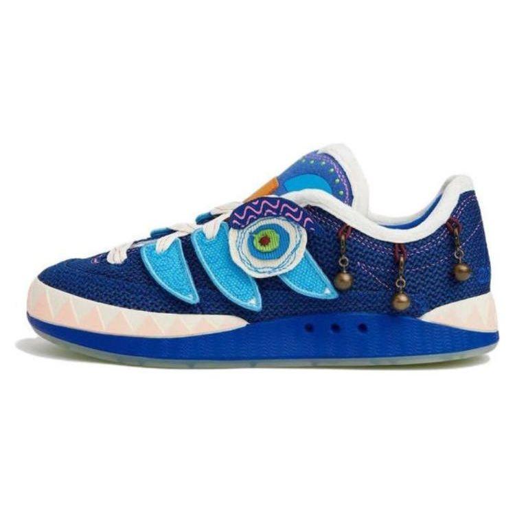 

Adidas Originals Melting Sadness X Adimatic Leather Slip Resistant Durable Low Top Skate Shoes Unisex Skate Shoes Blue GW7104 36