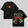 T-shirt Grafica Vintage Lavata Tengen Toppa Gurren Lagann Anime Mecha Giapponese Y2K Retro Regalo per Fan Uomo Donna T-shirt Stampata Estate Abbigliamento Moda Casual