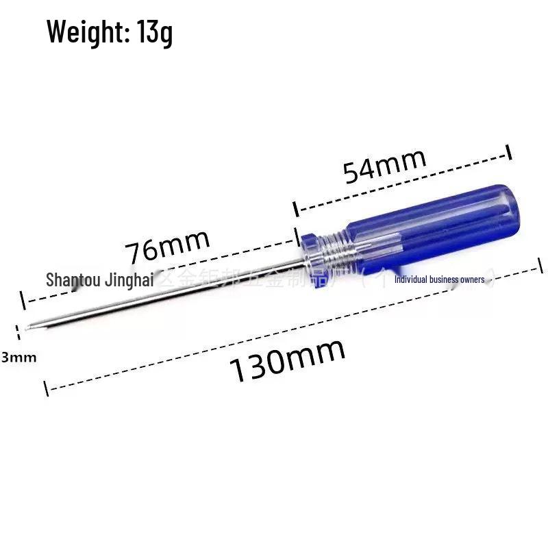 Crystal Pattern 3mm Magnetic Flathead Phillips Screwdriver for Household and Toy Repair