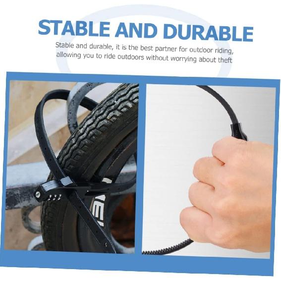 Кабельная стяжка Кодовый замок Металлический замок для велосипеда Замок для велосипеда — фото 2