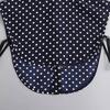 Perfect Match Navy Blue Polka Dot Bow Fake Collar Dickey Half Blouse False Collar Stylish Detachable Half Shirt Blouse Faux Collar