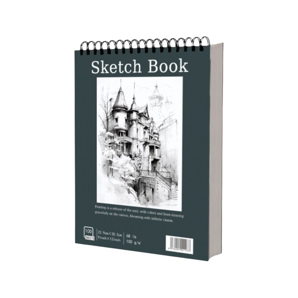 100 Sheets Coil Sketchbook Perforated Pages Sketching Notebook  Marker Painting