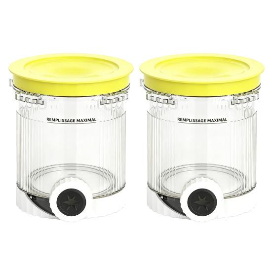 Eisaufbewahrungsglas Kompatibel mit Ninja Swirl NC701 NC701C Creami Eis-Softeisbereiter BPA-Frei Lebensmittelqualität Anti-Rutsch-Behälter für die Küche