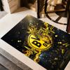 Bvb Borussia Dortmund Football Club Floor Mat Design For Dining Room Balcony Playrooms Kitchen Antislip Rug Anime Office Decor Perfect Gift For Womenm