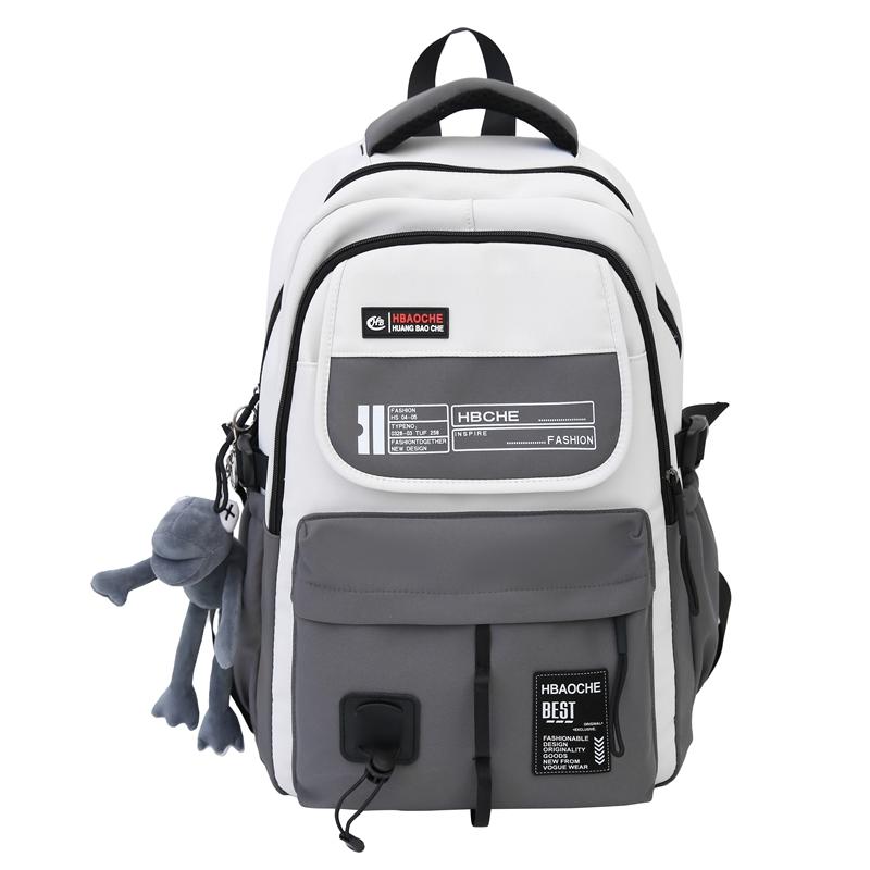 

Большой вместительный студенческий школьный рюкзак, мужской дорожный рюкзак для компьютера, женский рюкзак с цветными блоками