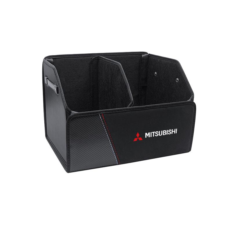 Auto Leer Kofferbak Opbergdoos Opvouwbare Draagbare Multi-use Kofferbak Tas Voor Mitsubishi Eclipse Lancer Outlander Colt I200 Ralliart Ex