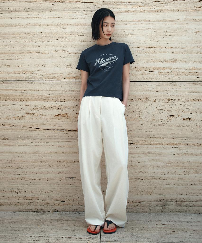 Siyajyu Sitp5288 Marina Slim Short Sleeve T-Shirt_Navy
