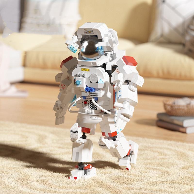 Astronaut Spaceman Space City Series Micro Building Block Set Satellite Rocket Space Station Saturn Figure Block Bricks Gift Present for Adult Man