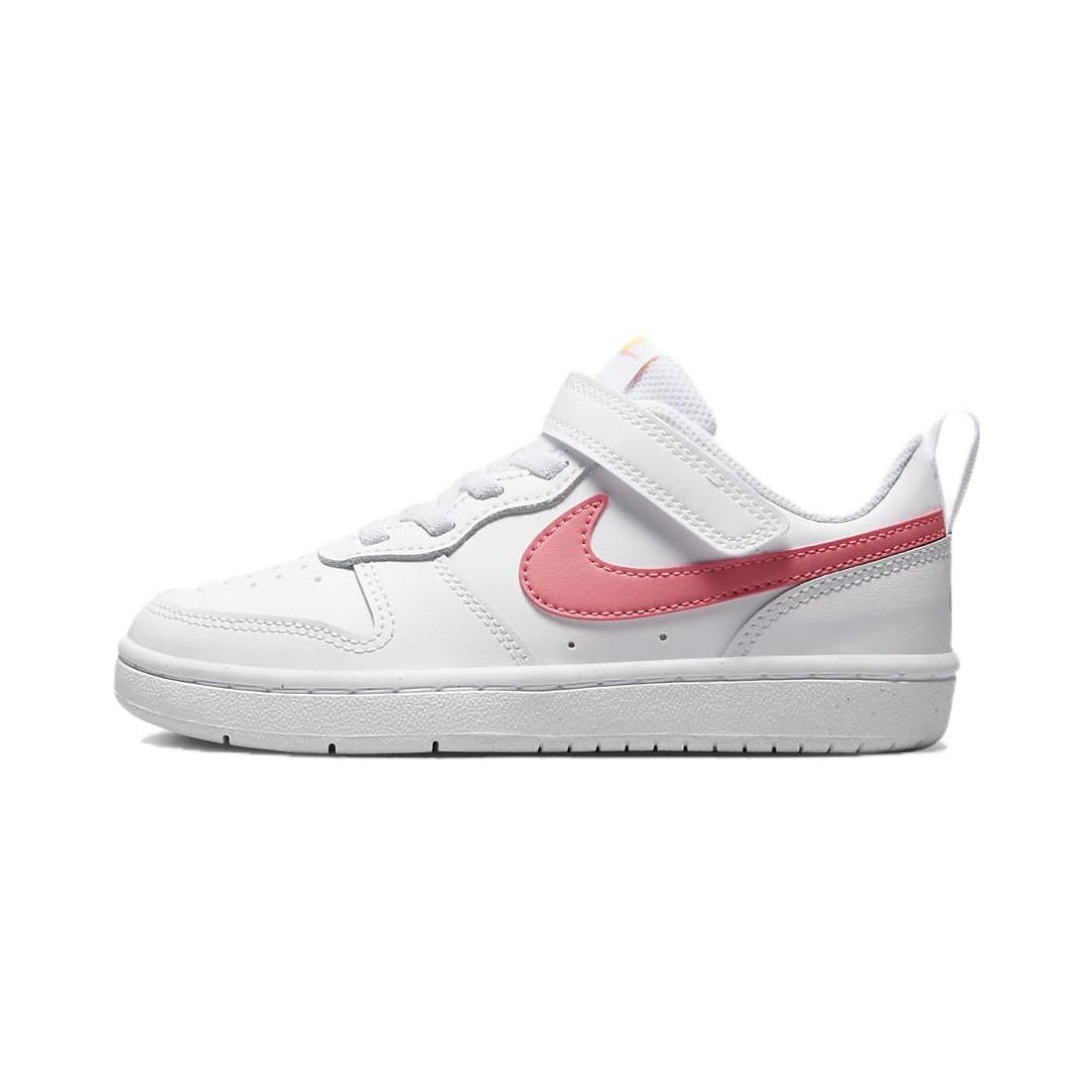 (PS) Nike Court Borough Low 2 PSV White Coral Chalk Kids BQ5451-124 EU 28