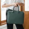 Tantin Noble Briefcase Cowhide Document Bag T13807 Green