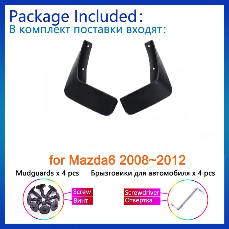 2x Mud Flaps for Mazda6 Mazda 6 GH1 2012 2011 2010 2009 2008 Ultra Accessories Mudguards Fender Splash Guards Flap Rear Mud Auto
