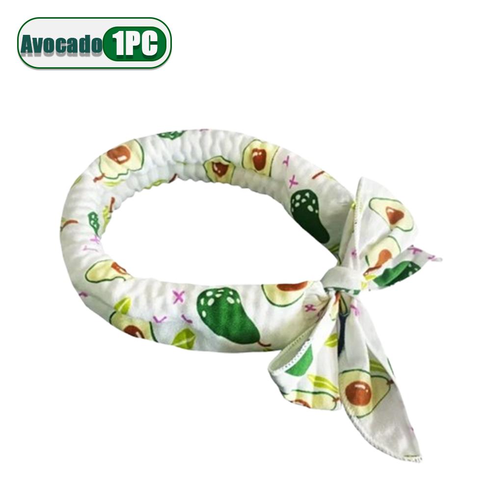 Adjustable Summer Cartoon Pet Ice Scarf Cooling for Cats and Dogs Japanese Korean Style Reusable Neck Wrap