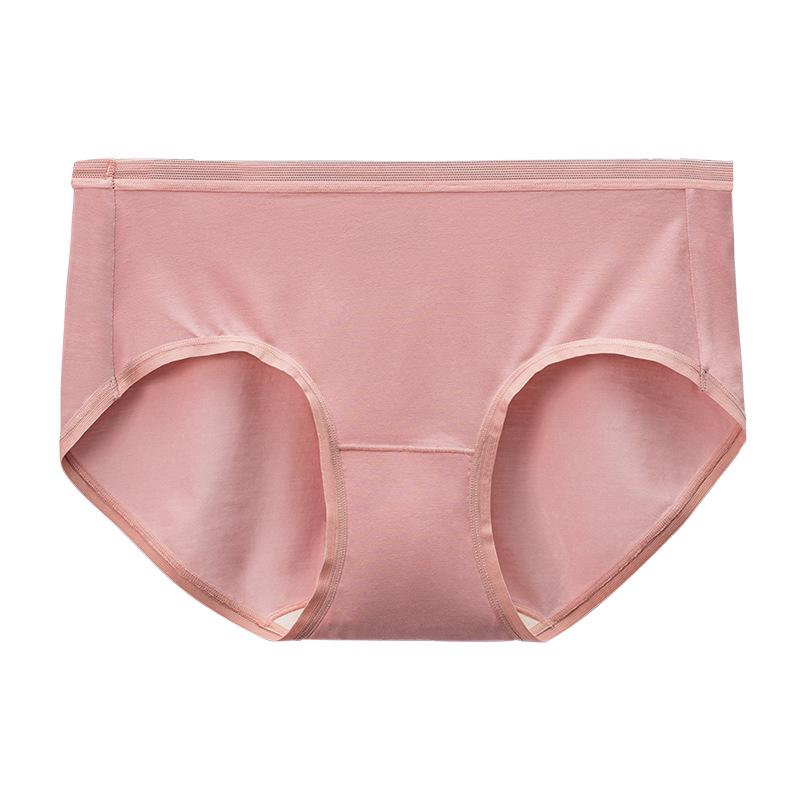 100% Cotton Modal Women's Underwear: 100-Pack, Antibacterial, Breathable, Silky Soft, Seamless Mid-Rise Triangle Briefs.