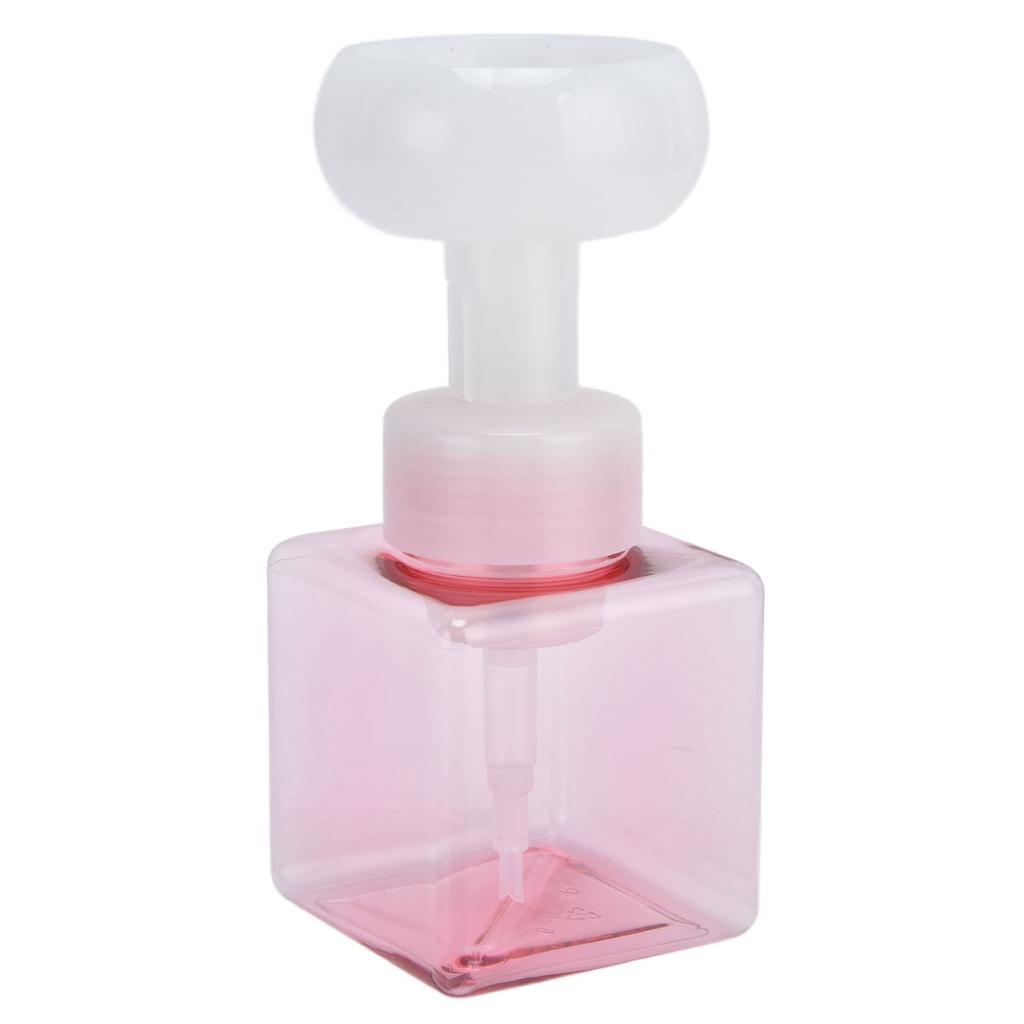 250ml Foaming Bottle PETG Plastic Flower Foam Dispenser Square Bottles for Cosmetic