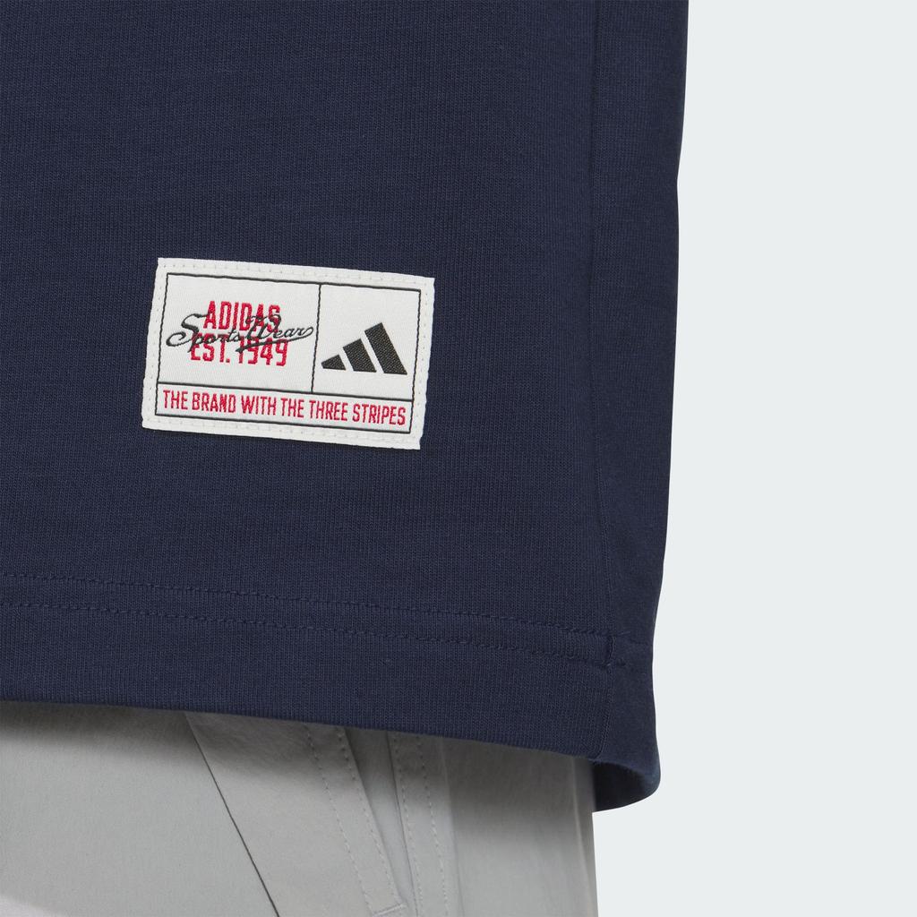 Adidas MS GFX Print Comfortable Pullover Short Sleeve T-Shirt Men Tops Navy-Blue JM7233