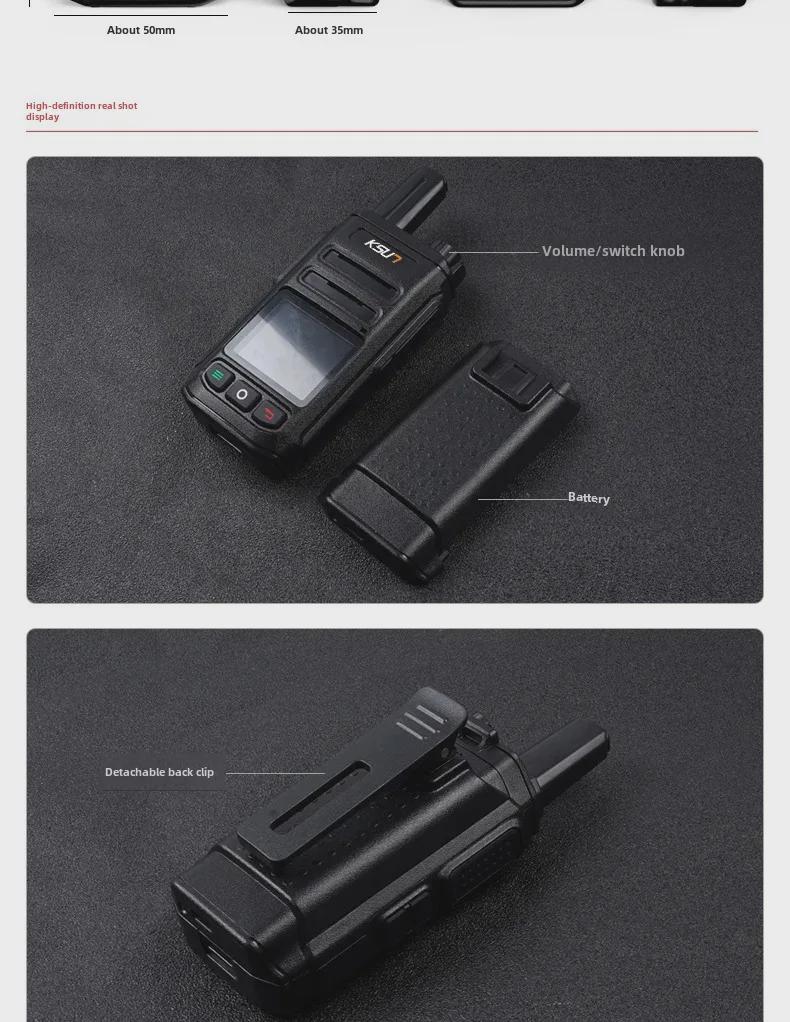 Buxun CT23 Long-Range Handheld Walkie-Talkie for Outdoor Fleet and Construction Security