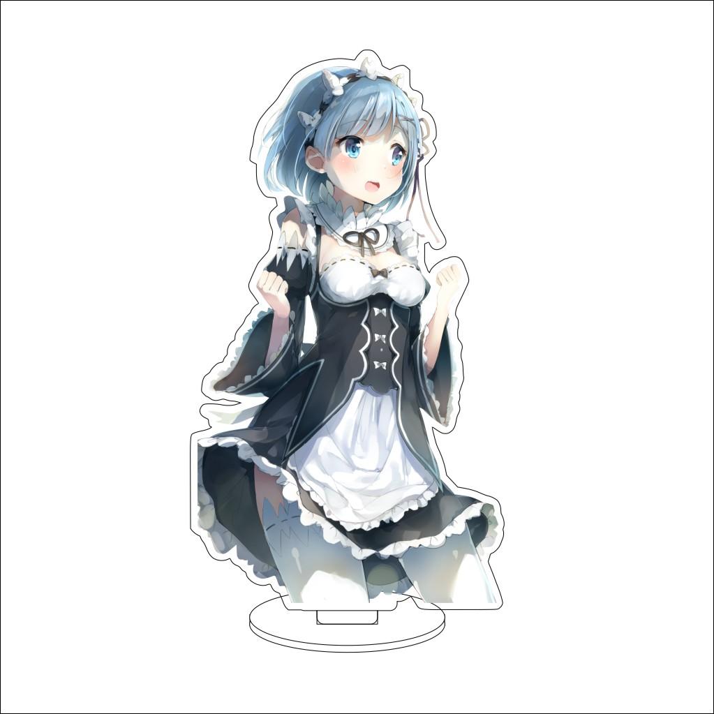 16CM Anime ZERO Starting Life in Another World Cosplay Acrylic Stand Ornaments Natsuki Subaru  Figure Stand Halloween Gift