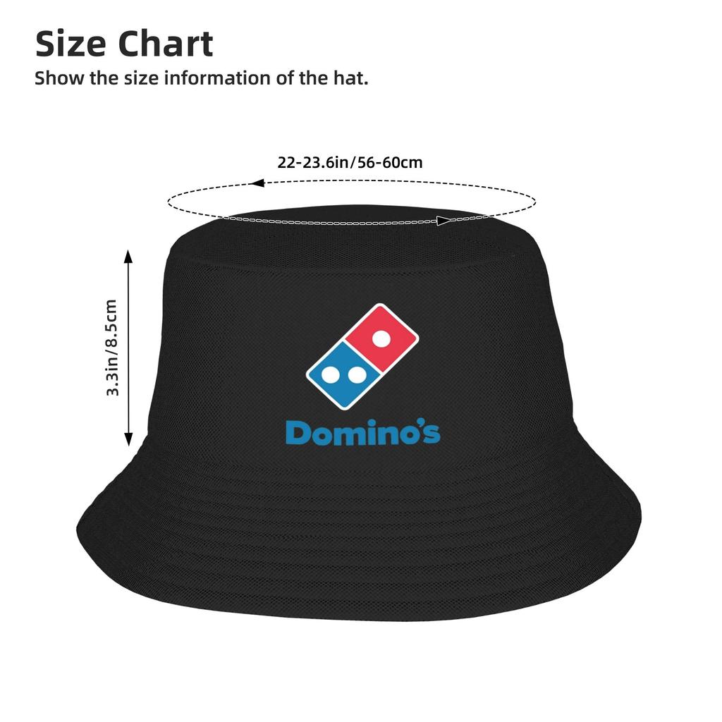 Dominos Pizza Bucket Hat Outdoor Fisherman Caps For Unisex Classic Travel Hiking Sunscreen Hats Personality Custom Diy Cap
