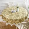 High-Grade Waterproof, Oil-Proof, Non-Slip, Thick Round Tablecloth for Home and Restaurant Use