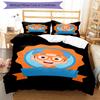 3pcs Blippi Bedding Set Duvet Cover Closure Includes 1 Duvet Cover & 2 Pillowcases, Soft and Comfortable for All Seasons.
