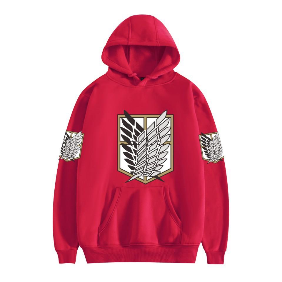 Attack On Titan: Wings of Freedom Eren Yeager Hoodies Autumn Winter Fleece Streetwear Tops