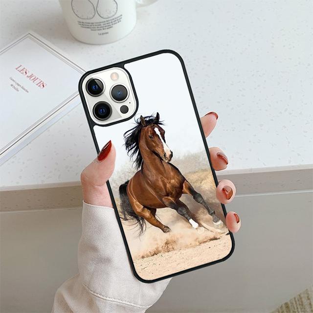 Handsome Horse Animal Phone Case For iPhone 17 Air 14 15 16 13 12 Cover For Apple 14 15 16 Pro Max Plus Coque