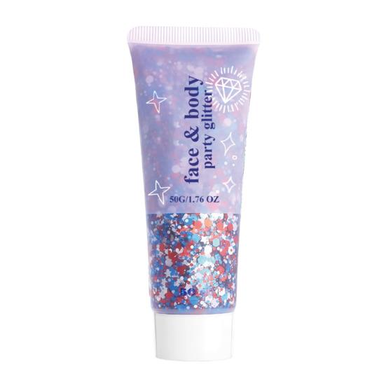 Waterproof Patriotic Glitter Stick Liquid White 1 Pc Size#50g
